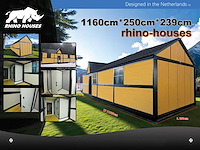 Rhino-houses 1160x250x239 cm 29 m2 mobiele woonunit / tiny house - afbeelding 8 van  26