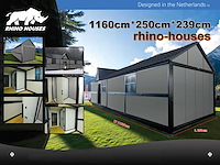 Rhino-houses 1160x250x239 cm 29 m2 mobiele woonunit / tiny house - afbeelding 34 van  42