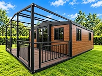 Rhino houses 20ft balcony donker houttiny house