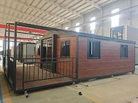 Rhino houses 20ft balcony donker houttiny house - afbeelding 12 van  22