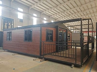 Rhino houses 20ft balcony donker houttiny house - afbeelding 16 van  22