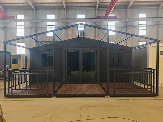 Rhino houses 20ft balcony zwart tiny house - afbeelding 3 van  22