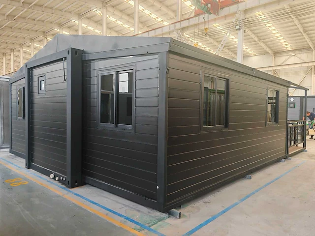 Rhino houses 20ft balcony zwart tiny house - afbeelding 8 van  22