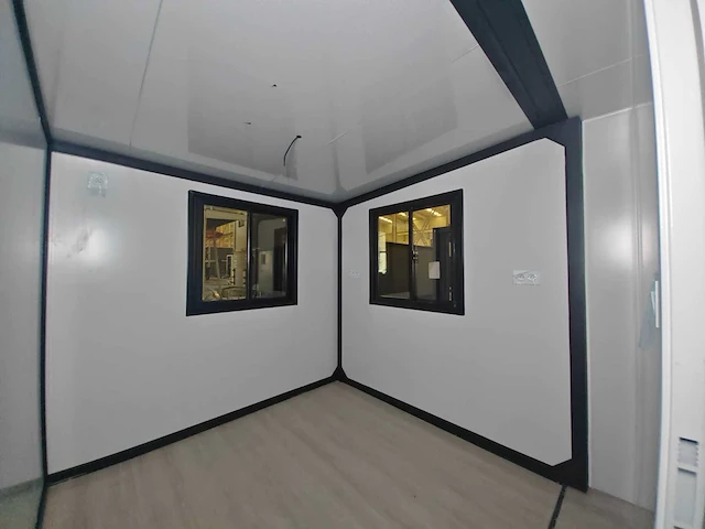 Rhino houses 20ft metal caved wall panel , full welding roof hout tiny house - afbeelding 3 van  22