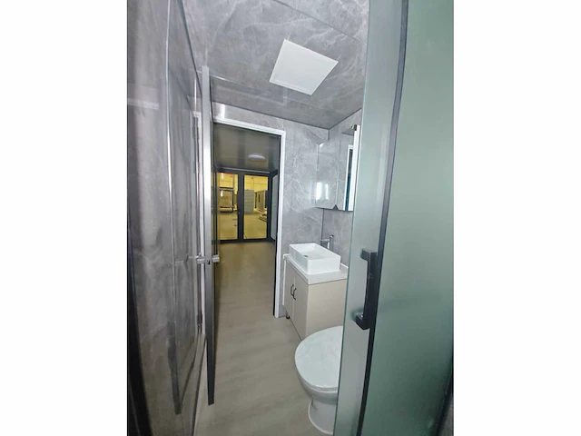 Rhino houses 20ft metal caved wall panel , full welding roof hout tiny house - afbeelding 5 van  22