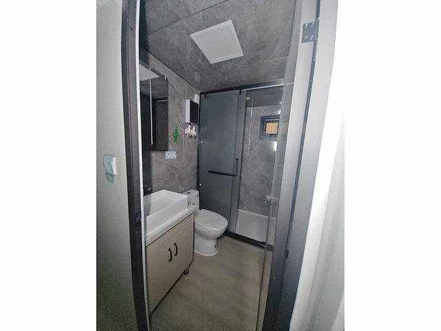 Rhino houses 20ft metal caved wall panel , full welding roof hout tiny house - afbeelding 7 van  22
