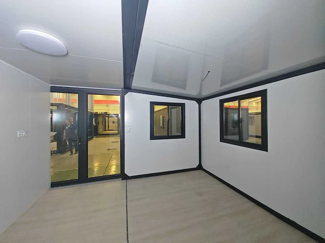 Rhino houses 20ft metal caved wall panel , full welding roof hout tiny house - afbeelding 10 van  22