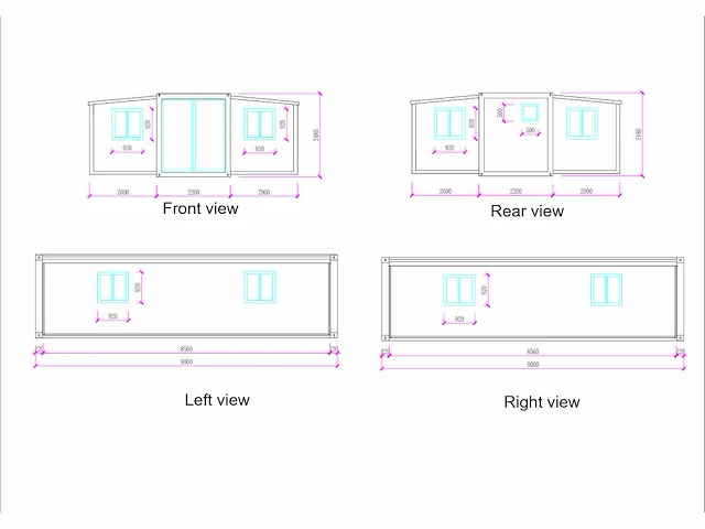 Rhino houses 30ft zwart tiny house - afbeelding 17 van  26