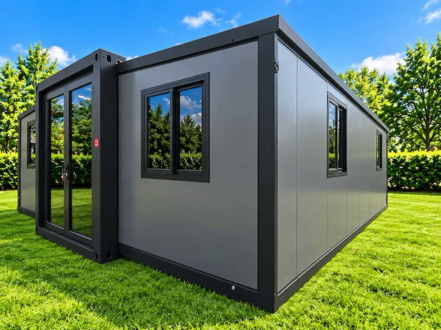 Rhino houses 30ft zwart tiny house - afbeelding 1 van  26
