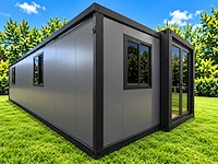 Rhino houses 40ft zwart tiny house