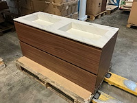 Rhino lavabo badmeubel (120x45x57 cm) - afbeelding 1 van  6