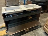 Rhino lavabo badmeubel (120x45x57 cm) - afbeelding 5 van  6