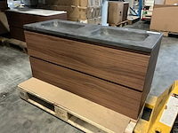 Rhino lavabo badmeubel (120x46x60 cm) - afbeelding 1 van  6