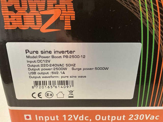 Rhino power boozt pb-2500-12 omvormer - afbeelding 2 van  2