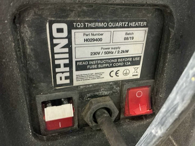 Rhino tq3 heater - afbeelding 5 van  5