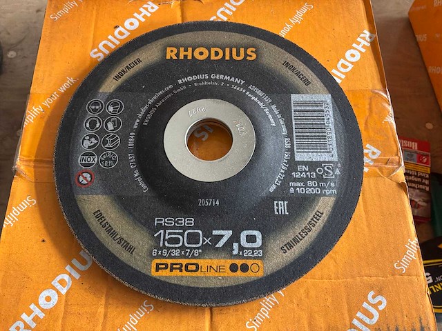 Rhodius rs38 slijpschijf (50x) - afbeelding 1 van  3
