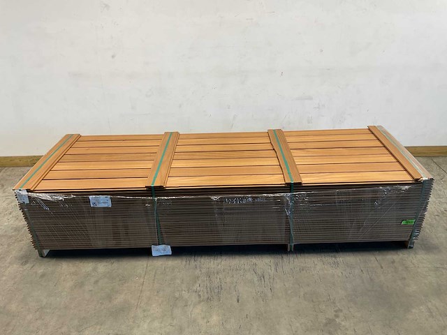 Rhombusprofielplank rib3 ayous thermowood 300x14,5x2,2 cm (25x) - afbeelding 1 van  3