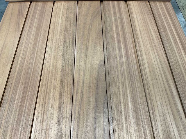Rhombusprofielplank rib3 ayous thermowood 300x14,5x2,2 cm (25x) - afbeelding 3 van  3