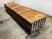 Rhombusprofielplank rib5 ayous thermowood 395x13,8x2,1 cm (25x) - afbeelding 1 van  8
