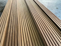 Rhombusprofielplank rib5 ayous thermowood 395x13,8x2,1 cm (25x) - afbeelding 3 van  8