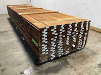 Rhombusprofielplank rib5 ayous thermowood 395x13,8x2,1 cm (25x) - afbeelding 5 van  8