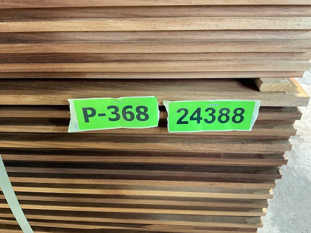 Rhombusprofielplank rib5 ayous thermowood 395x13,8x2,1 cm (25x) - afbeelding 8 van  8