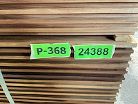Rhombusprofielplank rib5 ayous thermowood 395x13,8x2,1 cm (25x) - afbeelding 8 van  8