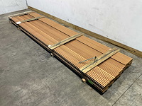 Rhombusprofielplank rib5 ayous thermowood 420x13,8x2,1 cm (15x) - afbeelding 1 van  5