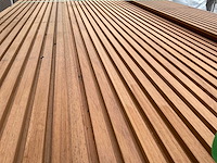 Rhombusprofielplank rib5 ayous thermowood 420x13,8x2,1 cm (25x) - afbeelding 1 van  3