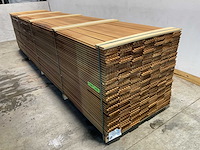 Rhombusprofielplank rib5 ayous thermowood 420x13,8x2,1 cm (25x) - afbeelding 3 van  3