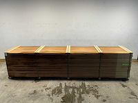 Rhombusprofielplank rib5 ayous thermowood 420x13,8x2,1 cm (25x) - afbeelding 2 van  8