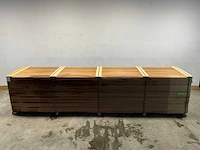 Rhombusprofielplank rib5 ayous thermowood 420x13,8x2,1 cm (25x) - afbeelding 2 van  8
