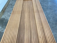 Rhombusprofielplank rib5 ayous thermowood 420x13,8x2,1 cm (30x) - afbeelding 3 van  5