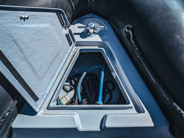 Rib boot, narwhal, hd 580, met buitenboordmotor, honda bf100 op boottrailer, pega 1150 - afbeelding 17 van  54