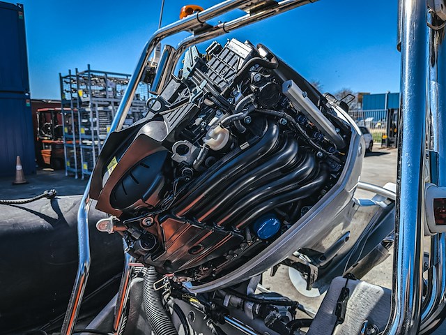 Rib boot, narwhal, hd 580, met buitenboordmotor, honda bf100 op boottrailer, pega 1150 - afbeelding 28 van  54