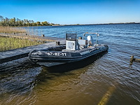 Rib boot, narwhal, hd 580, met buitenboordmotor, honda bf100 op boottrailer, pega 1150 - afbeelding 48 van  54