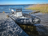 Rib boot, narwhal, hd 580, met buitenboordmotor, honda bf100 op boottrailer, pega 1150 - afbeelding 49 van  54