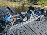 Rib boot, narwhal, hd 580, met buitenboordmotor, honda bf100 op boottrailer, pega 1150 - afbeelding 50 van  54