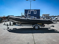 Rib boot, narwhal, hd 580, met buitenboordmotor, honda bf100 op boottrailer, pega 1150 - afbeelding 51 van  54