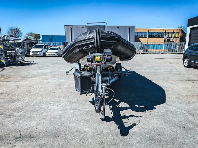 Rib boot, narwhal, hd 580, met buitenboordmotor, honda bf100 op boottrailer, pega 1150 - afbeelding 53 van  54