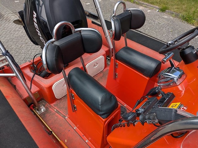 Rib boot, parker, 630, met buitenboordmotor, mercury verado, op trailer, damco dk 2400 - afbeelding 13 van  48