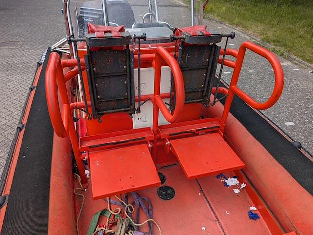 Rib boot, parker, 630, met buitenboordmotor, mercury verado, op trailer, damco dk 2400 - afbeelding 14 van  48