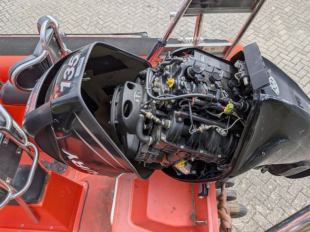 Rib boot, parker, 630, met buitenboordmotor, mercury verado, op trailer, damco dk 2400 - afbeelding 26 van  48