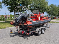 Rib boot, parker, 630, met buitenboordmotor, mercury verado, op trailer, damco dk 2400 - afbeelding 23 van  48