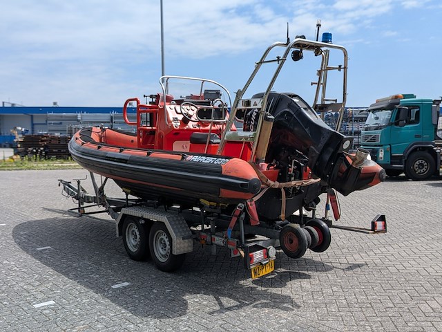 Rib boot, parker, 630, met buitenboordmotor, mercury verado, op trailer, damco dk 2400 - afbeelding 44 van  48