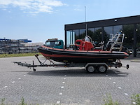 Rib boot, parker, 630, met buitenboordmotor, mercury verado, op trailer, damco dk 2400 - afbeelding 45 van  48