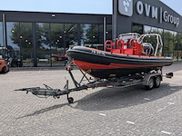 Rib boot, parker, 630, met buitenboordmotor, mercury verado, op trailer, damco dk 2400 - afbeelding 46 van  48