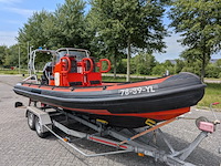 Rib boot, parker, 630, met buitenboordmotor, mercury verado, op trailer, damco dk 2400 - afbeelding 48 van  48