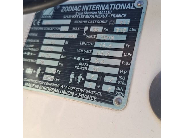 Rib met stuurconsole, zodiac, cherokee, met buitenboordmotor honda | 50 pk - afbeelding 21 van  45