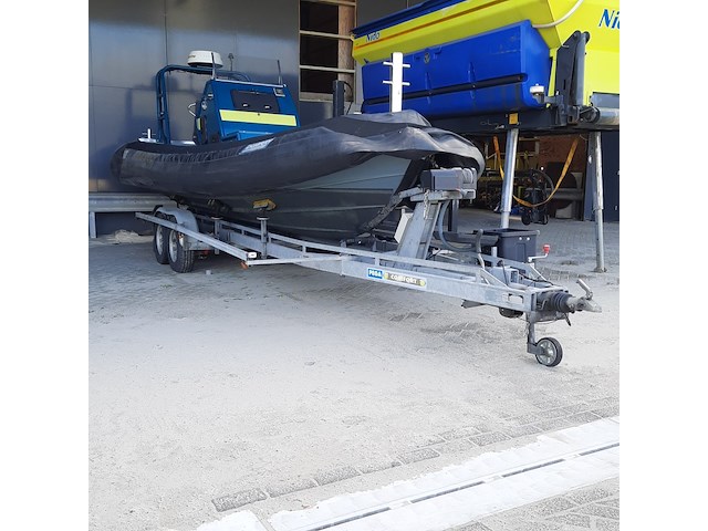 Rib rubberboot met volvo penta d4 260 en pega zb3500 trailer, duarry, cormoran730fb, 2007 - afbeelding 1 van  48